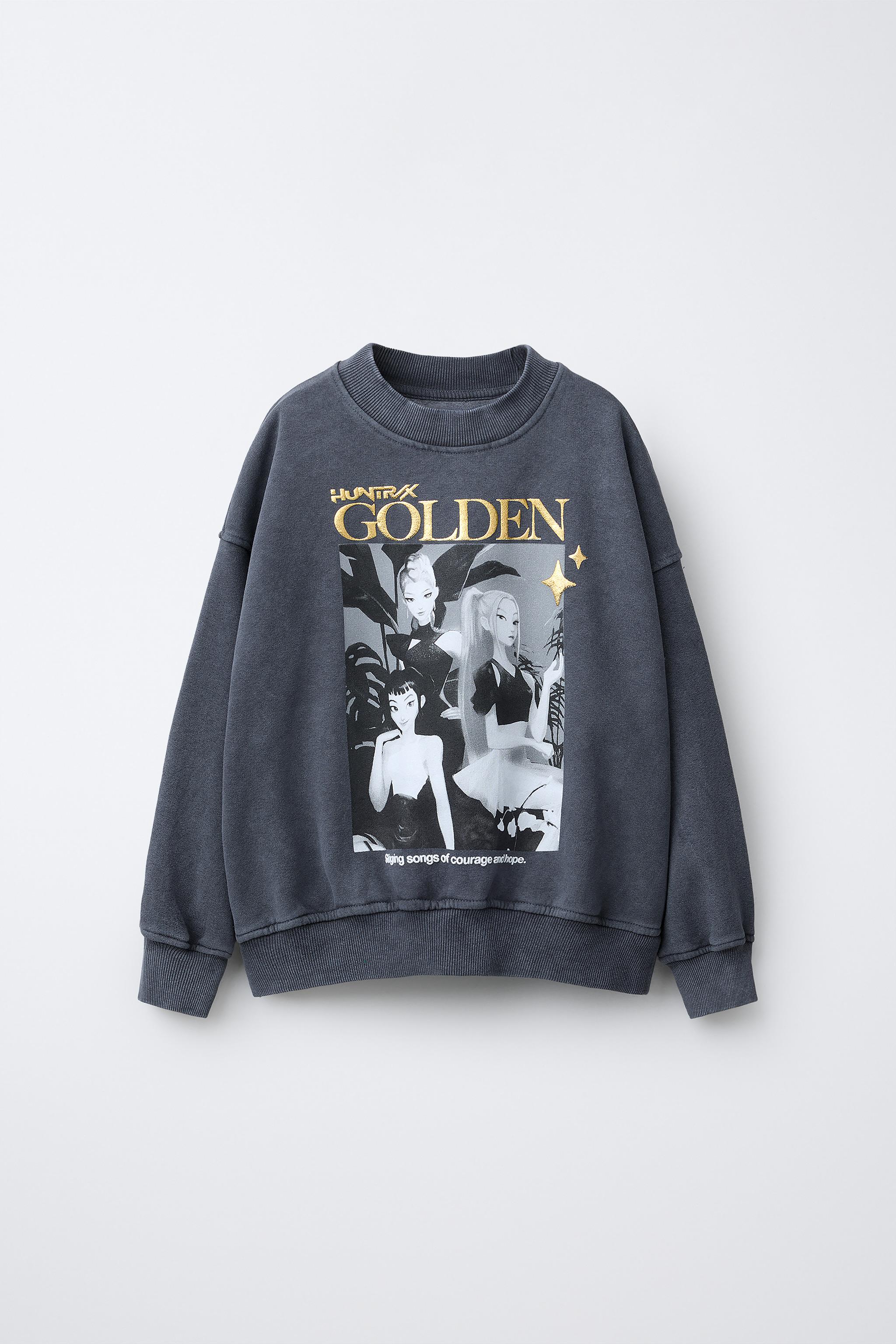 WASHED EFFECT SWEATSHIRT KPOP DEMON HUNTERS™ NETFLIX ©